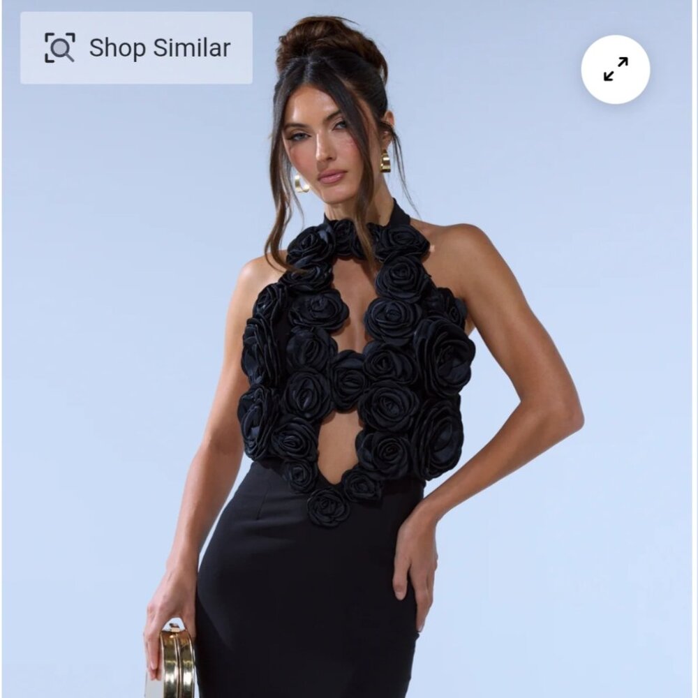 AKIRA ALWAYS ON THE GUEST LIST MIDI DRESS Size XLXL